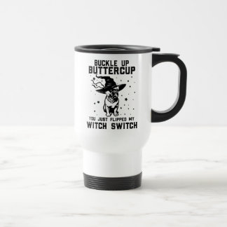 Caneca Térmica CACHORRO BUCKUP BUTTERCUP, Cachorro Halloween