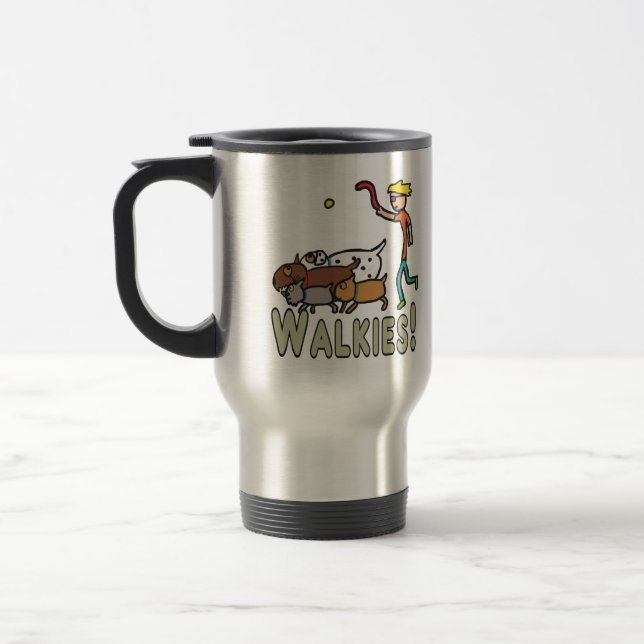 Caneca Térmica Cachorro Caminhando Caminhando (Esquerda)