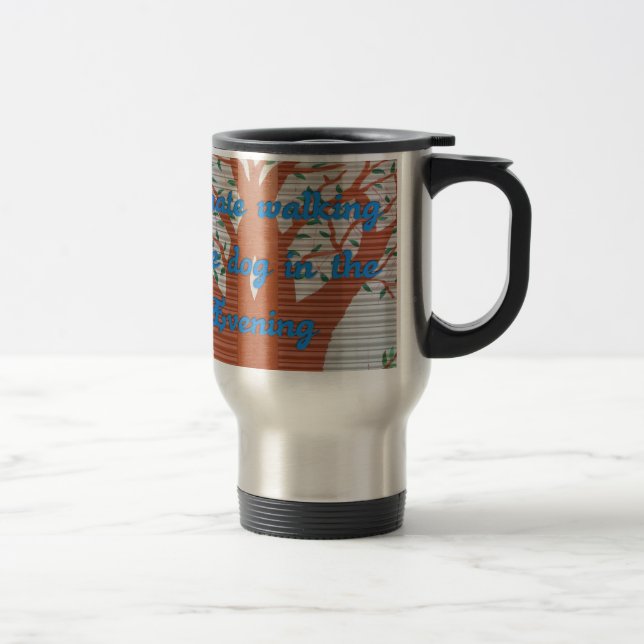 Caneca Térmica "Cachorro da Noite Caminhando Pão" - Odeio Caminha (Direita)