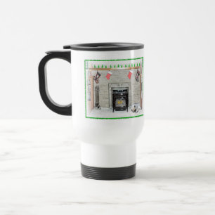 Caneca Térmica Cachorro de Natal Kehond por Lareira