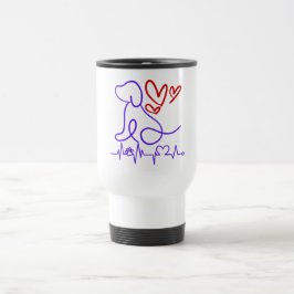 Caneca Térmica Cachorro Dia de os namorados giro