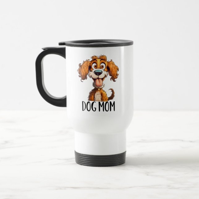 Caneca Térmica Cachorro engraçado Mamãe disse sarcasmo de arte (Esquerda)