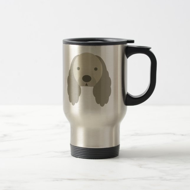 CANECA TÉRMICA CACHORRO SPANIEL COCKER KAWAII TÃO DOCE (Direita)