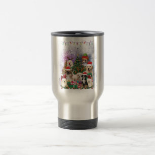 Caneca Térmica cachorros Feliz natal Luz