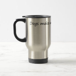 Caneca Térmica Cachorros Melhoram Tudo - Cachorros Engraçados