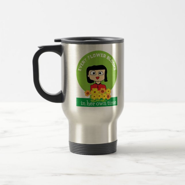 Caneca Térmica cada floração florescente em seu próprio tempo (Esquerda)