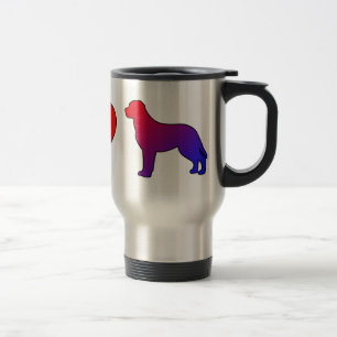 Caneca Térmica Cães suíços da montanha do amor da paz maiores