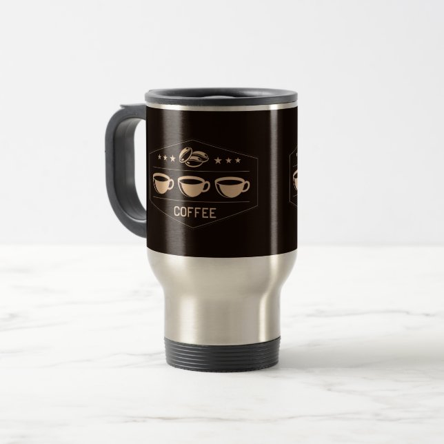 Caneca Térmica café (Frente Esquerda)