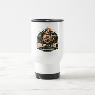 Caneca Térmica Café com Garra Vintage Fitness Força Café