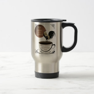 Caneca Térmica Café da Manhã com Galo Fofo