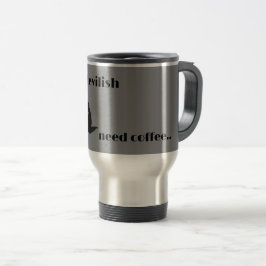 Caneca Térmica café diabo da Tasmânia
