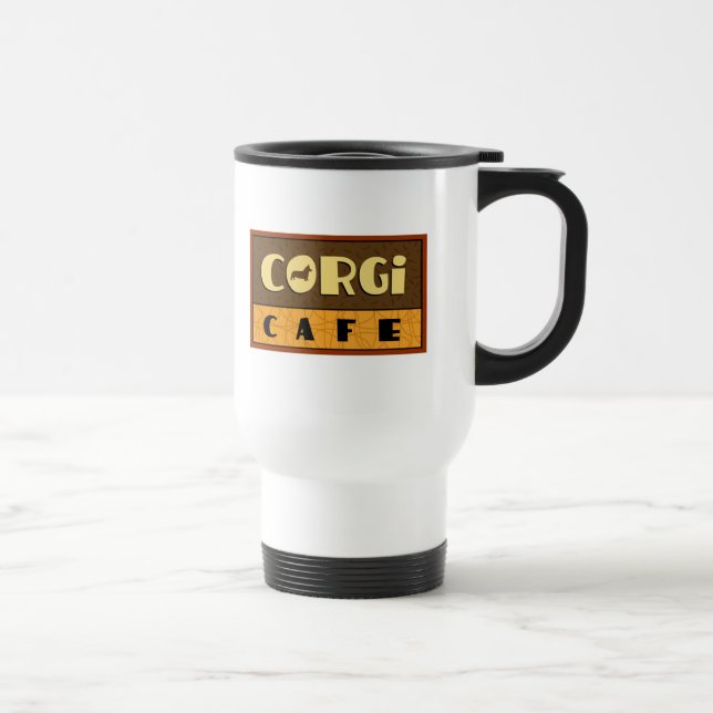Caneca Térmica Café do Corgi (Direita)