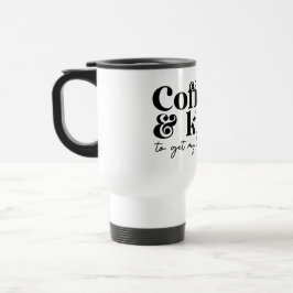 Caneca Térmica café e beijos para começar o meu dia