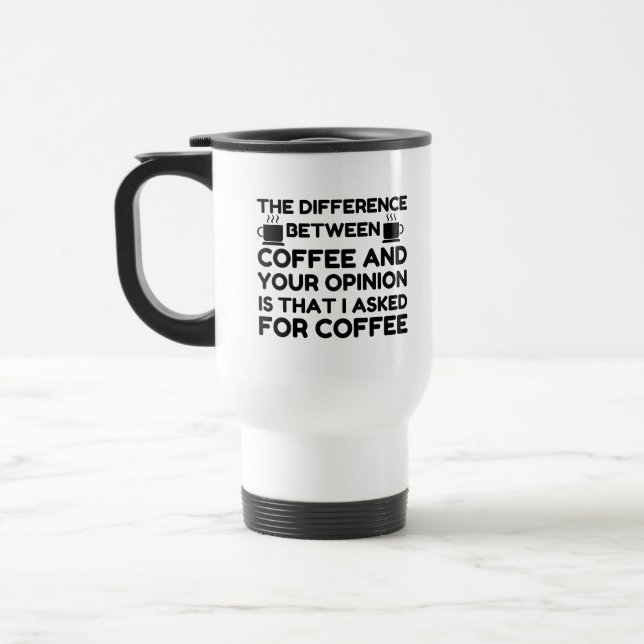 Caneca Térmica Café E Sua Opinião (Esquerda)