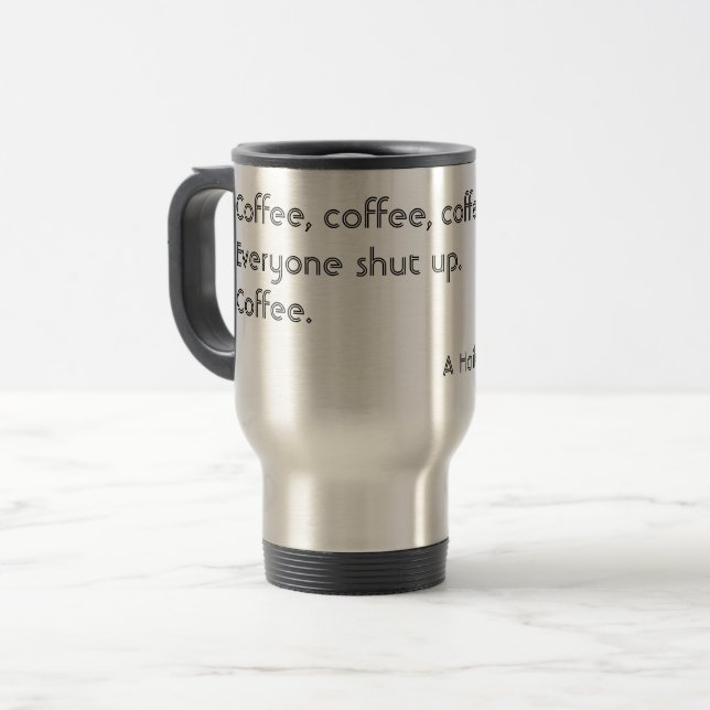 Caneca Térmica Café Haiku para Típica Negra de Mannings (Frente Esquerda)