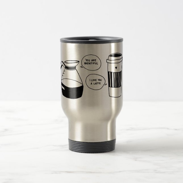 Caneca Térmica Café Latino Dia de os namorados Amor (Centro)