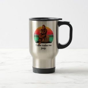 Caneca Térmica Café Me Faz Cagar Bigfoot Sasquatch Engraçado 15oz