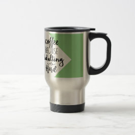 Caneca Térmica Café porque Adulting é tipografia | chique dura