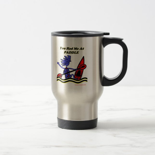 Caneca Térmica Caiaque: Você teve-me na pá (Direita)