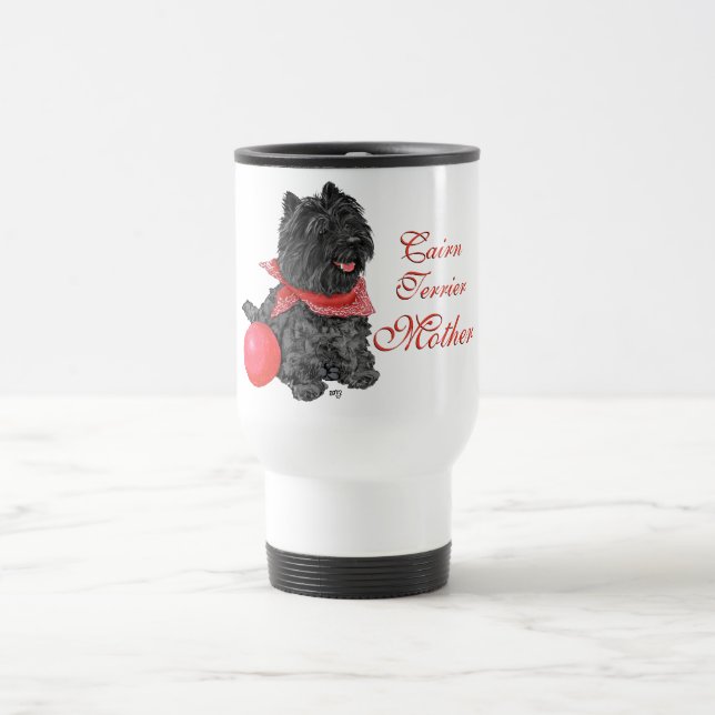 Caneca Térmica Cairn Terrier Dia das Mães (Centro)