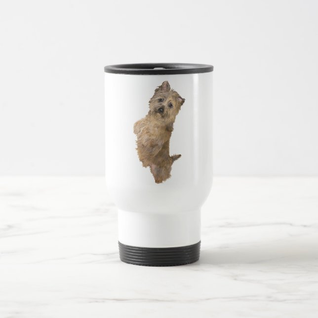 Caneca Térmica Cairn Terrier em Pé (Centro)