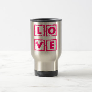 Caneca Térmica Caixa de Amor Rosa