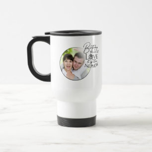 Caneca Térmica Caligrafia Foto Personalizada de Aniversário para
