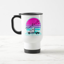 Caneca Térmica Caminhão Pôr do Sol Retrô