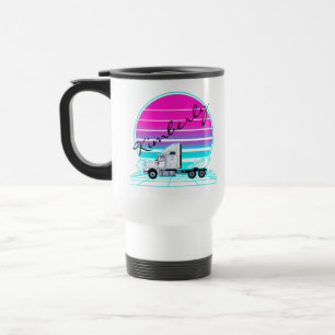 Caneca Térmica Caminhão Pôr do Sol Retrô