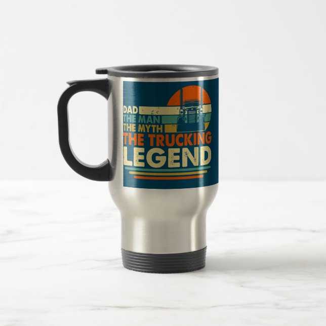 Caneca Térmica Caminhoneiro Engraçado Pai Mito Legenda Pai (Esquerda)
