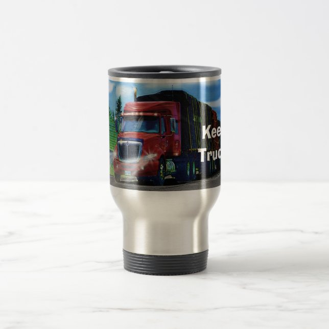 Caneca Térmica Caminhoneiros Grande Cargo Cargo Cargo Coffee Mug (Centro)