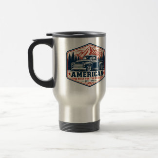 Caneca Térmica Caminhonete Antiga Americana Feita Para O Selvagem