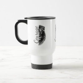Caneca Térmica Camisa Minimalista Artística Leão Coragem - Tumble