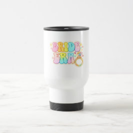Caneca Térmica Camisa Retro da Era da Noiva Colorida – Diversão p