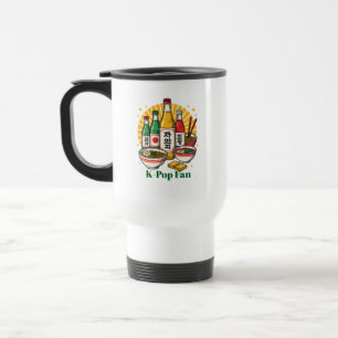 Caneca Térmica Camiseta com Estampa no Peito Cultura Pop Coreana