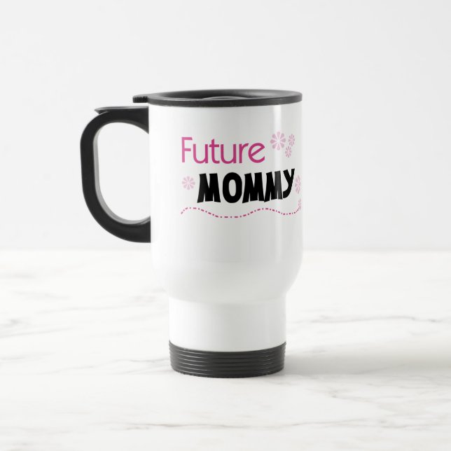 Caneca Térmica Camiseta e presentes futuros das mamães (Esquerda)
