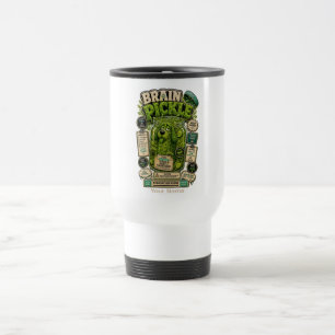 Caneca Térmica Camiseta engraçada personalizada Brain Pickle para