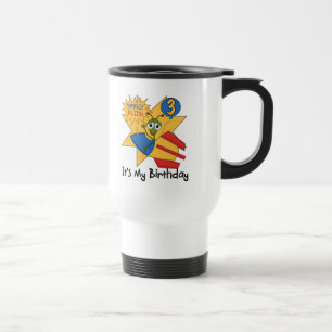 Caneca Térmica Camisetas e presentes de aniversário de 3 anos de 
