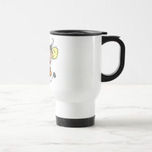 Caneca Térmica Camisetas e Presentes de Cheerleader Laranja
