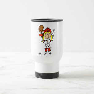 Caneca Térmica Camisetas e Presentes de Menina Pegando Bola de Be