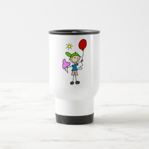 Caneca Térmica Camisetas e Presentes do Boneco de Palito na Feira