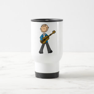 Caneca Térmica Camisetas e Presentes do Tocador de Guitarra em Bo