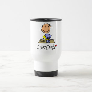 Caneca Térmica Camisetas e Presentes Eu Jogo Cartas