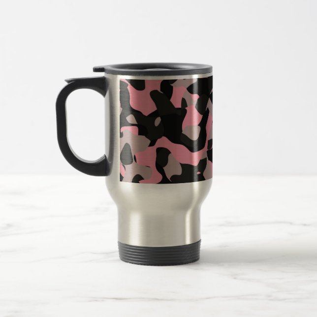 Caneca Térmica Camo rosa (Esquerda)