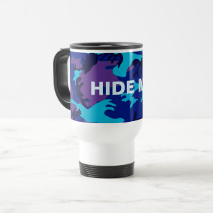 Caneca Térmica Camouflage Dark Blue & Purple Funny Cote