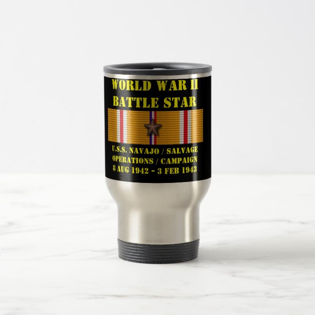 Caneca Térmica Campanha de Operações de Salvamento dos EUA (Centro)