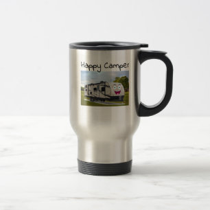 Caneca Térmica Camping Happy Retirement no RV de Funnycoomb