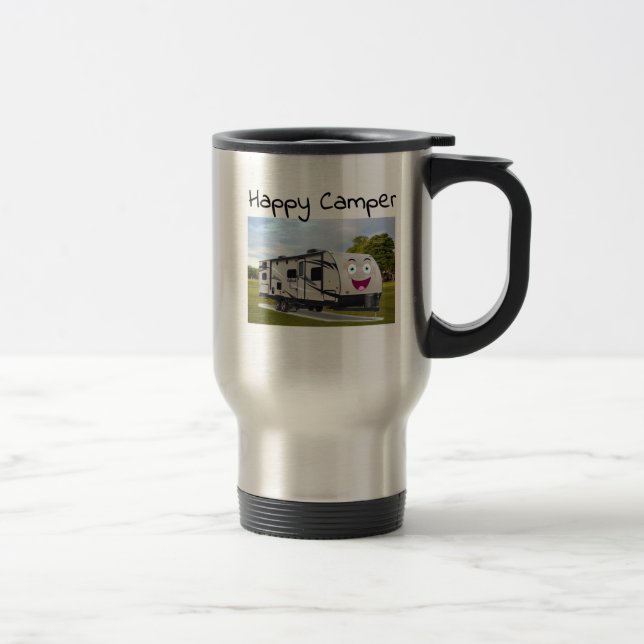 Caneca Térmica Camping Happy Retirement no RV de Funnycoomb (Direita)
