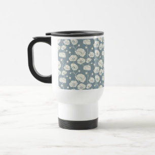 Caneca Térmica Campo de papagaios creme a azul