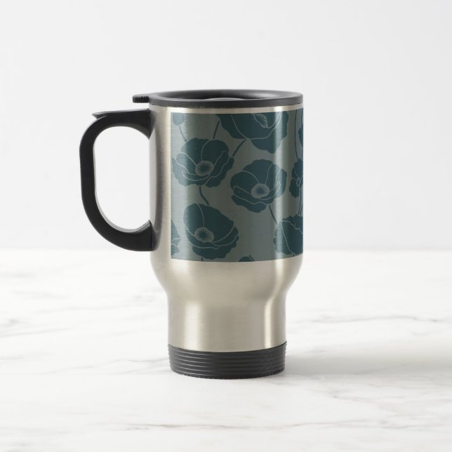 Caneca Térmica Campo de papas azuis (Esquerda)